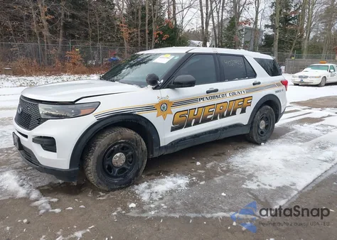 2021 Ford Police Interceptor Utility z USA, uszkodzony, nr VIN 1FM5K8AB2MGB90083